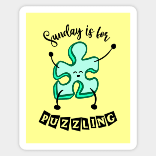 Sunday is for puzzling Sticker